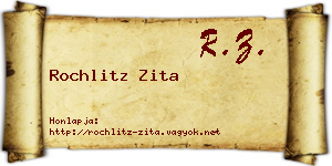 Rochlitz Zita névjegykártya